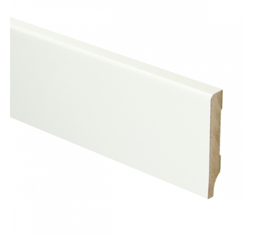 MDF Moderne plint 55x9 voorgelakt RAL 9016