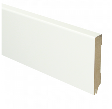 Sfeer Plinten MDF Moderne plint 150x18 wit voorgelakt RAL 9010