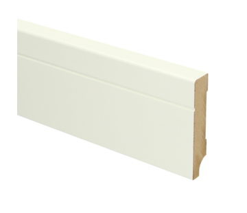 Sfeer Plinten MDF Tijdloze plint 70x12 wit voorgelakt RAL 9010