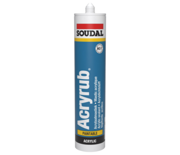 Soudal Soudal Acryrub acrylkit zwart 310 ml