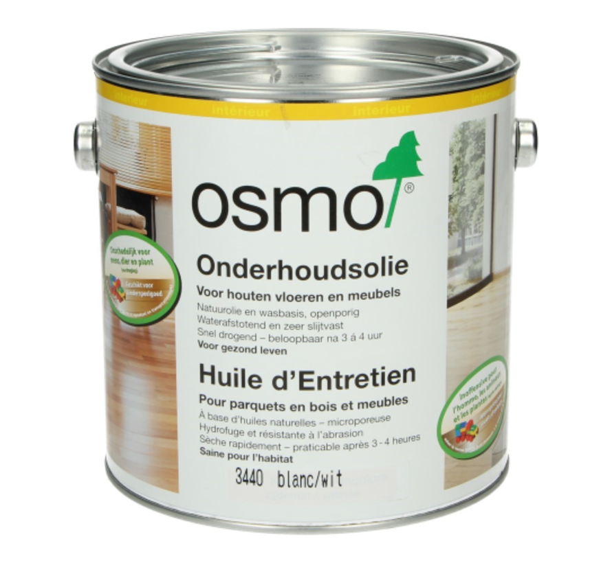 OSMO Onderhoudsolie Wit transparant 3440 2,5 L