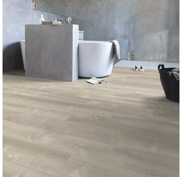 Quick Step vloeren - Gegarandeerd laagste prijs! QuickStep Alpha Pulse Click Zandstorm eik warm grijs PUCP40083