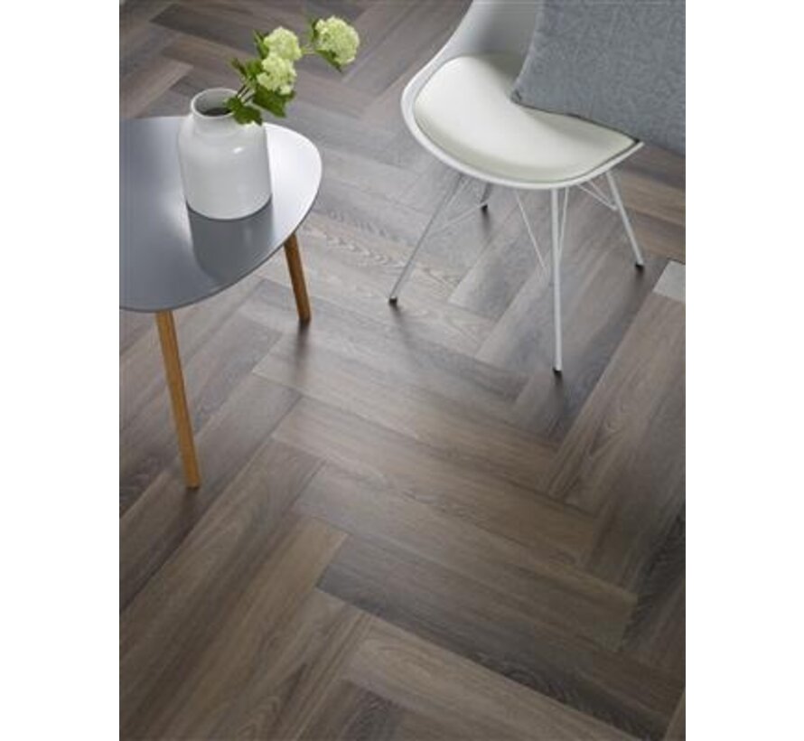 Floorlife pvc Yup Herringbone dark grey