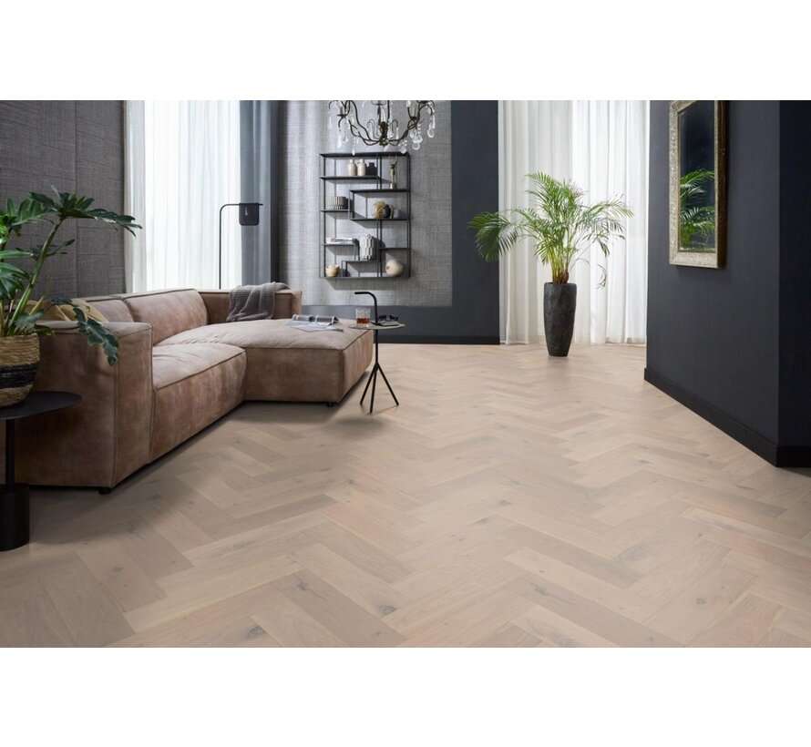 Floorlife | Reseda visgraat rustiek wit 5191