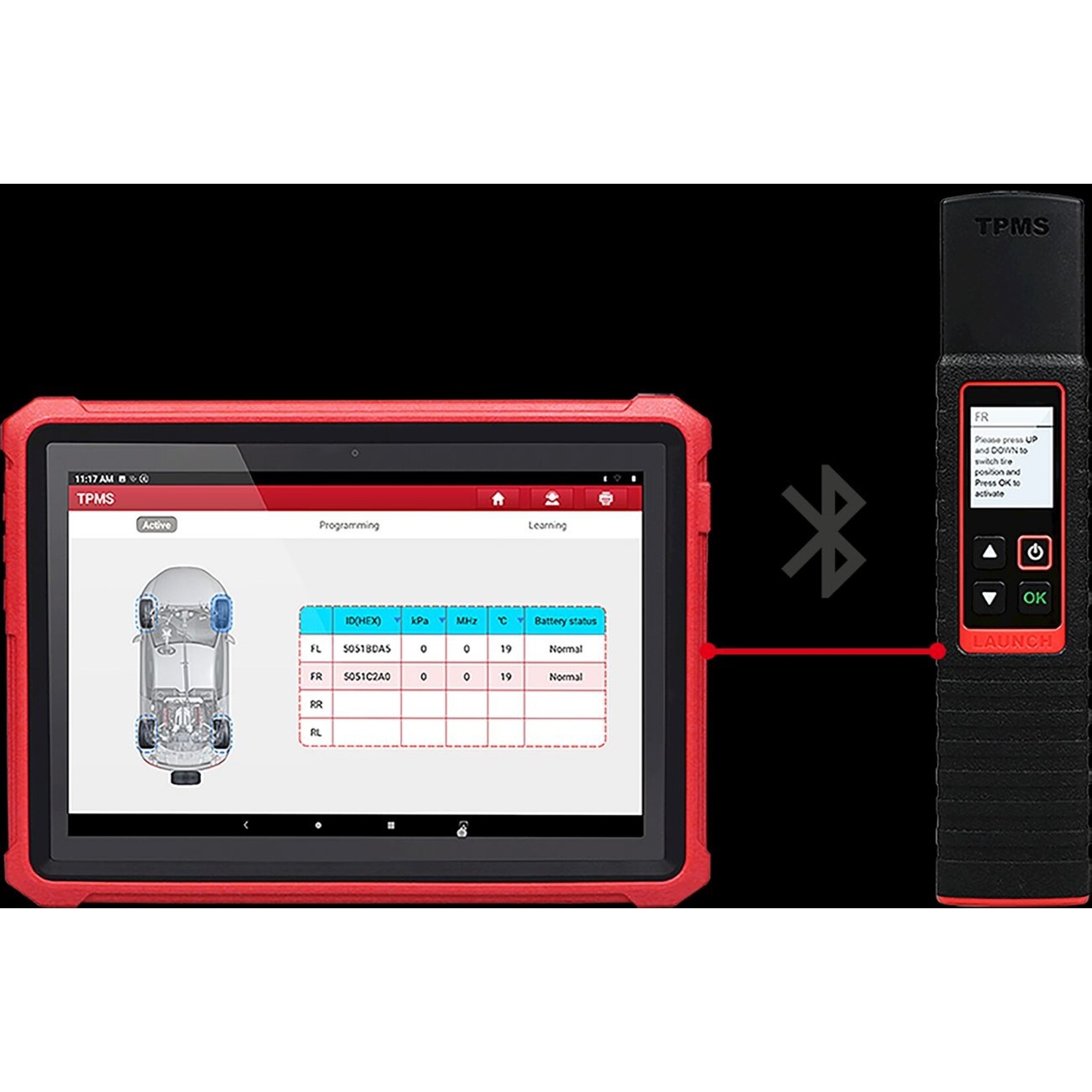 Launch Launch X-431 TSGUN PRO (4 x Sensor Alu)