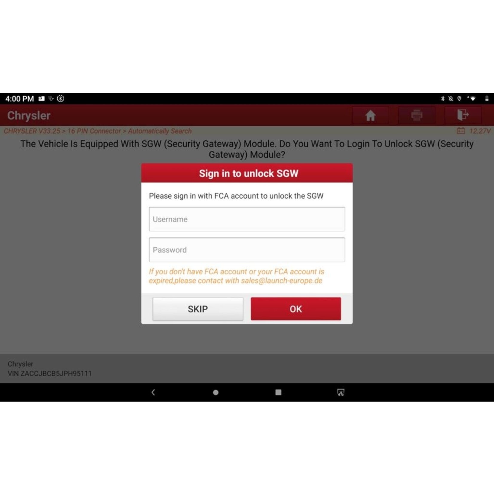 Launch Launch FCA Secure Gateway Jaarlicentie