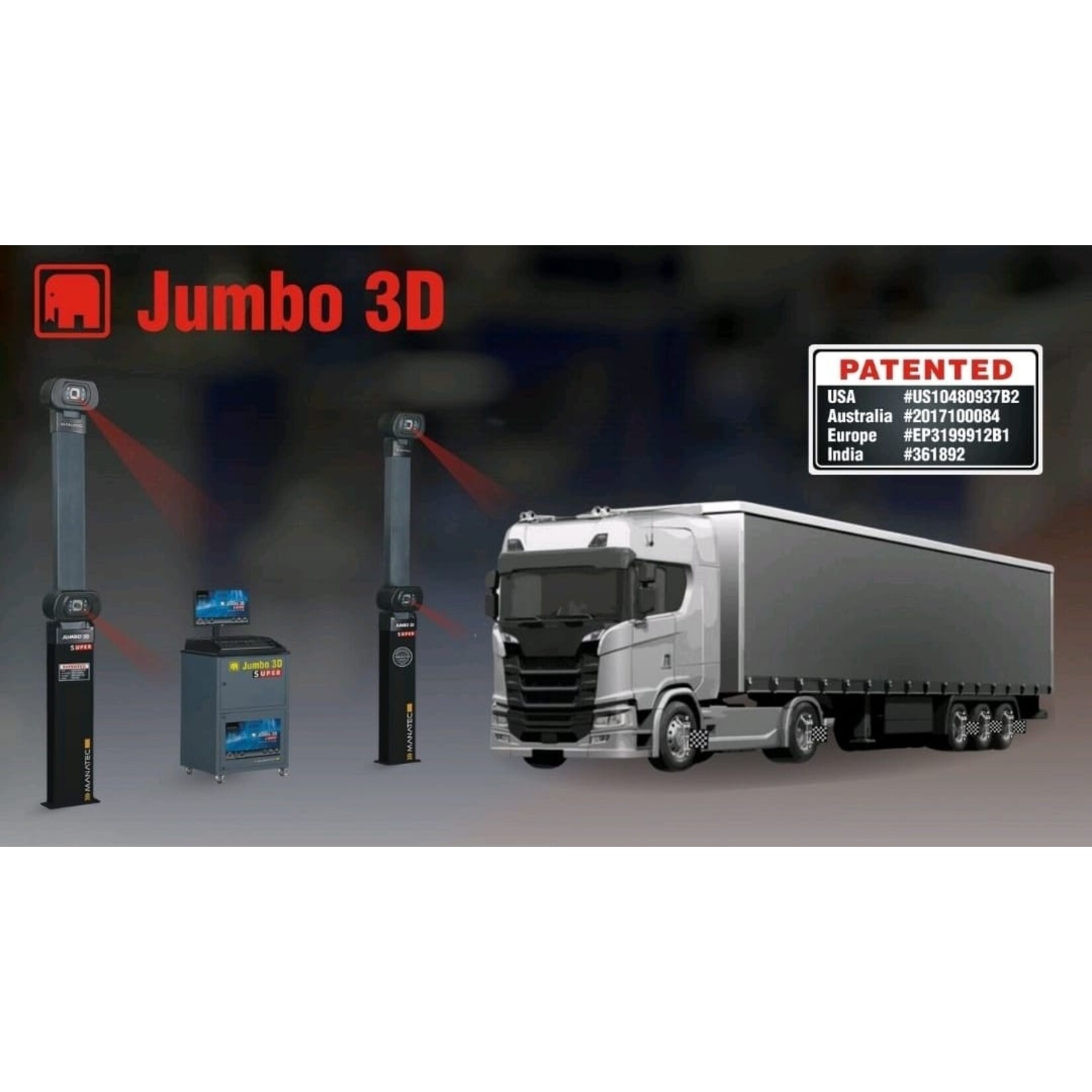 Manatec MANATEC JUMBO 3D - Wieluitlijner voor Vrachtwagens, Trailers en Bussen