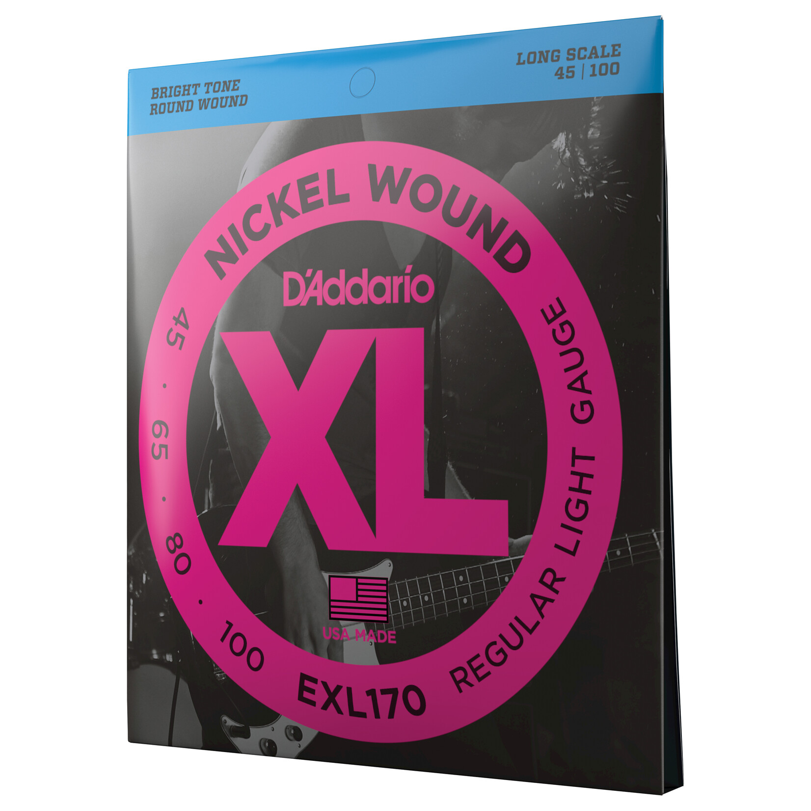 D’Addario D'addario Bass EXL170, 45-100 Long Scale 4 string