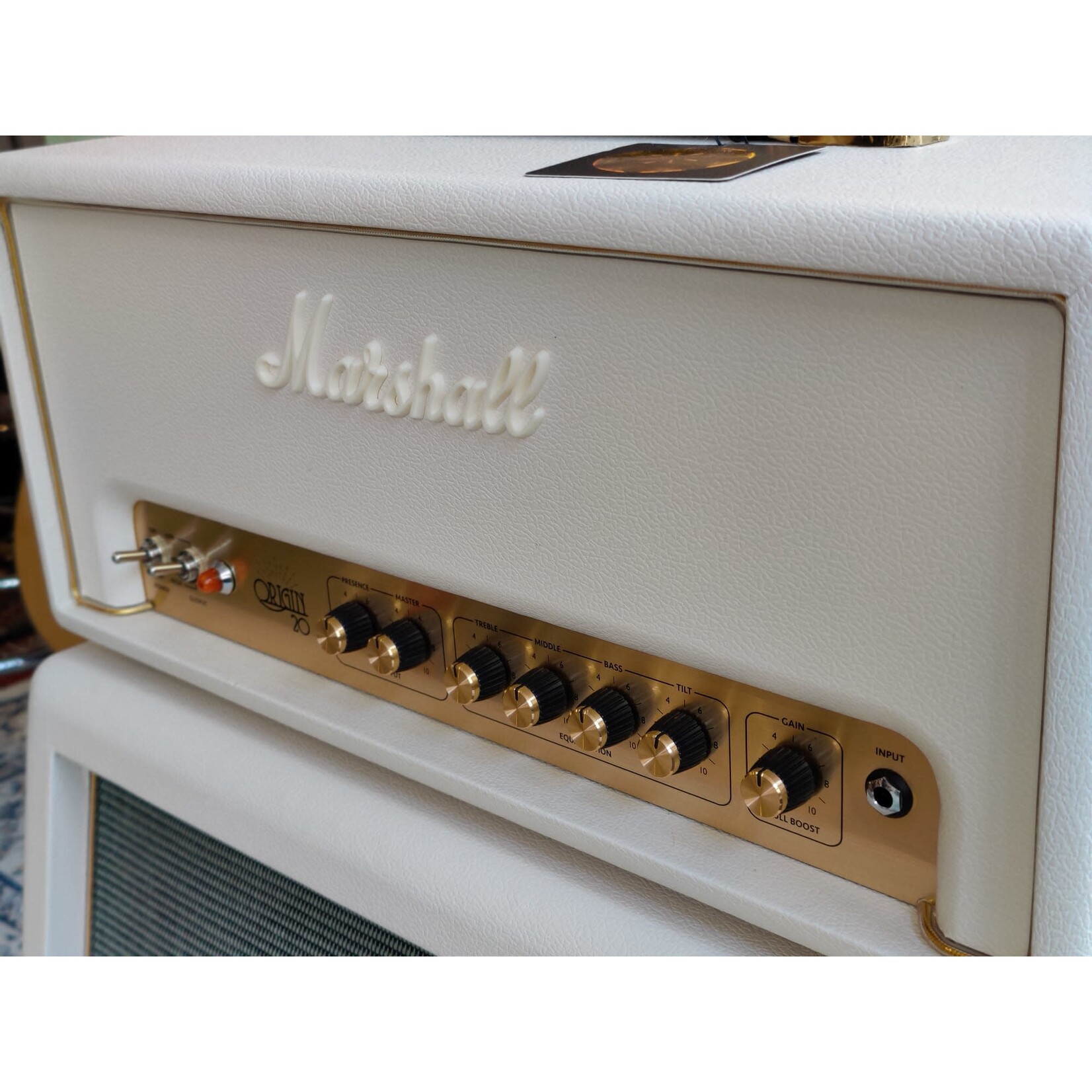 Marshall Marshall ORI20HD1 + AD1 Origin 20 head + cabinet White