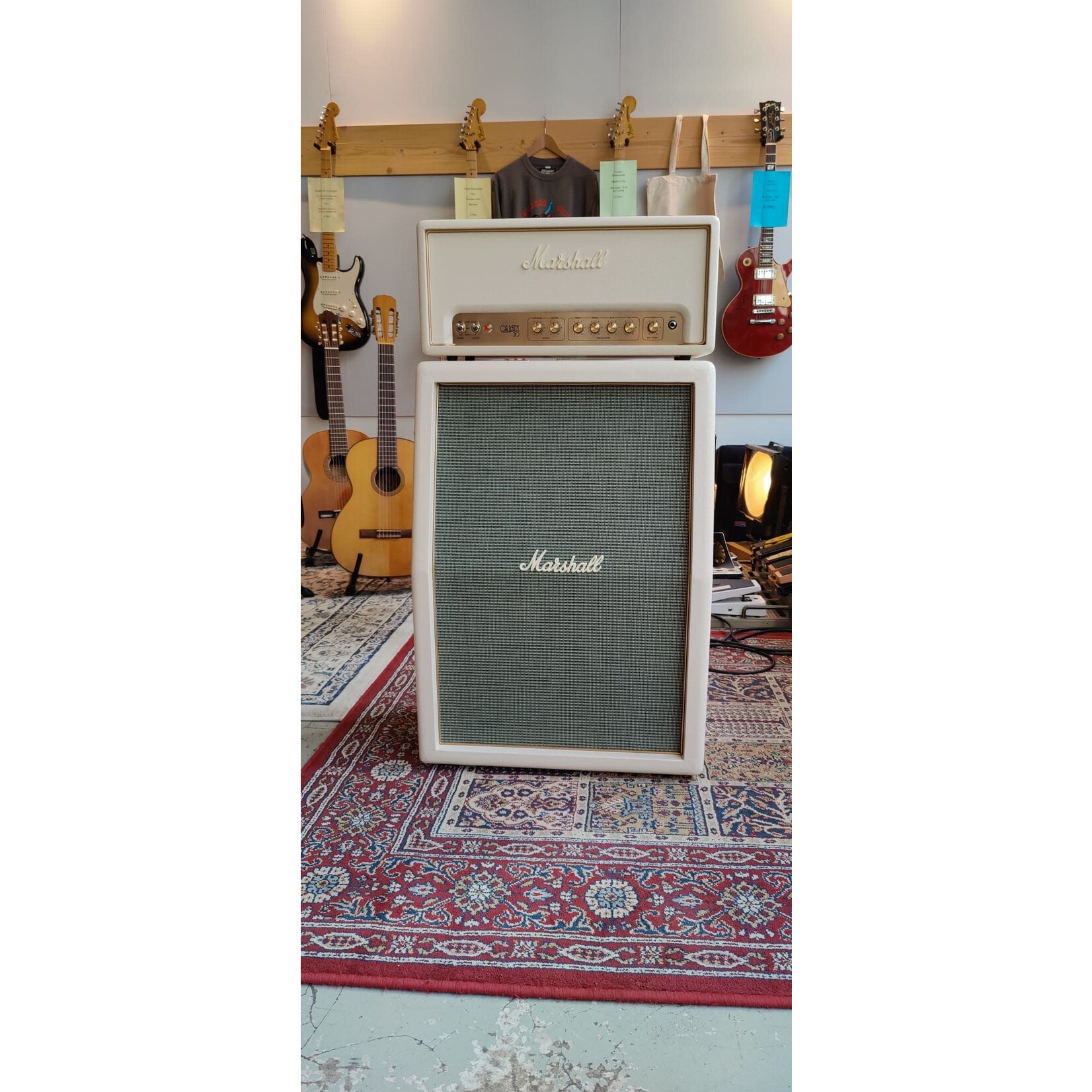 Marshall Marshall ORI20HD1 + AD1 Origin 20 head + cabinet White