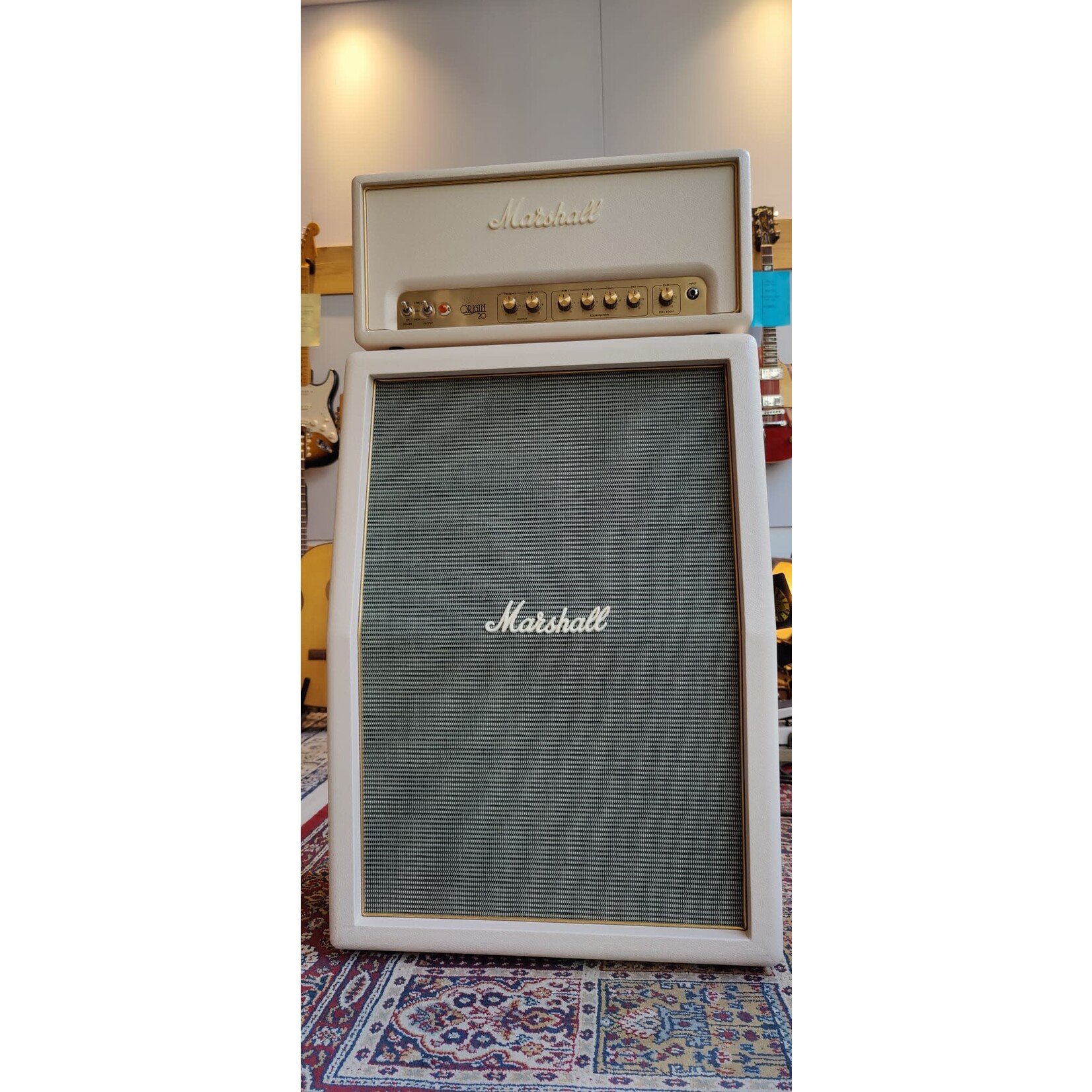 Marshall Marshall ORI20HD1 + AD1 Origin 20 head + cabinet White