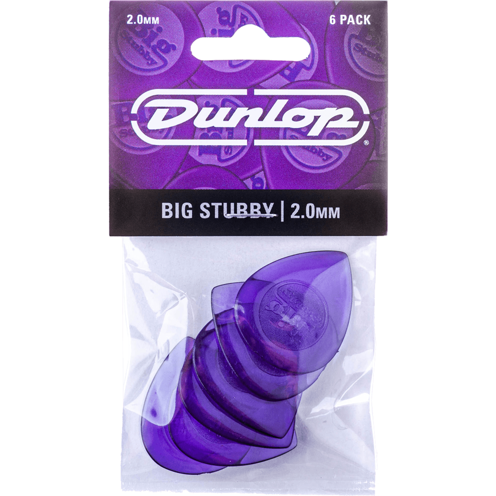 Dunlop Dunlop Big Stubby 2mm Pack of 6