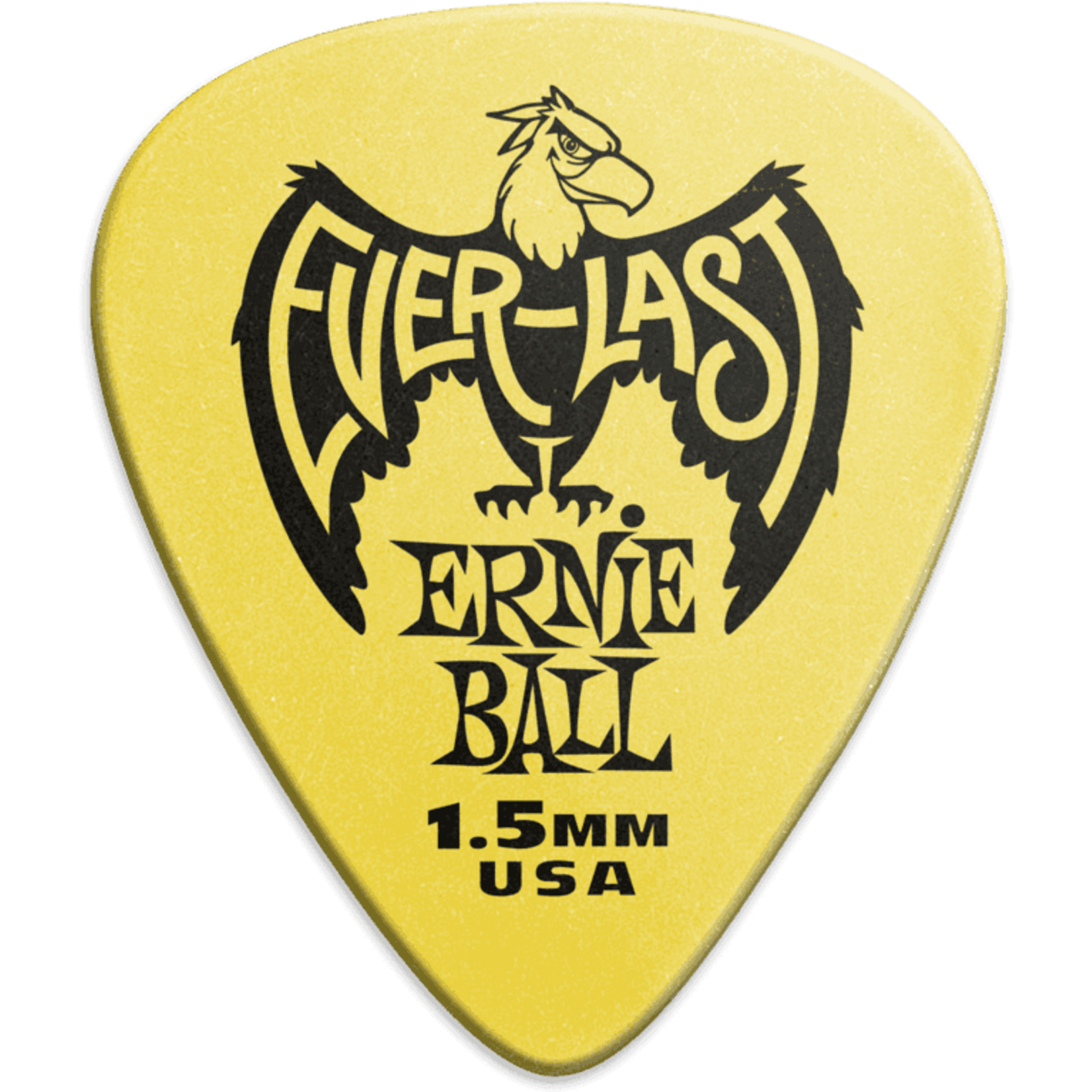 Ernie Ball ERNIE BALL Everlast Plectrum  AEB 9195 Zakje met 12 geel 1,5mm
