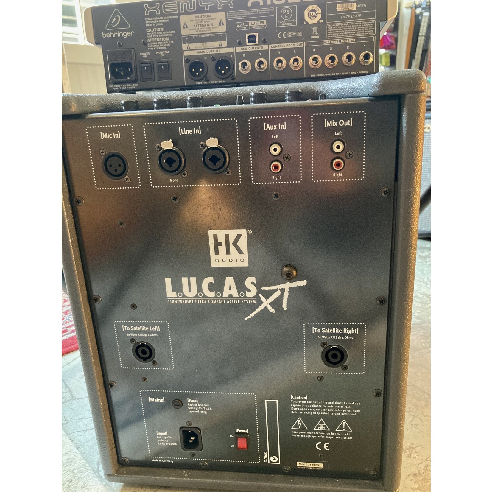 HK Audio HK Audio Lucas XT met Behringer Xenyx X1622USB (pre-owned)