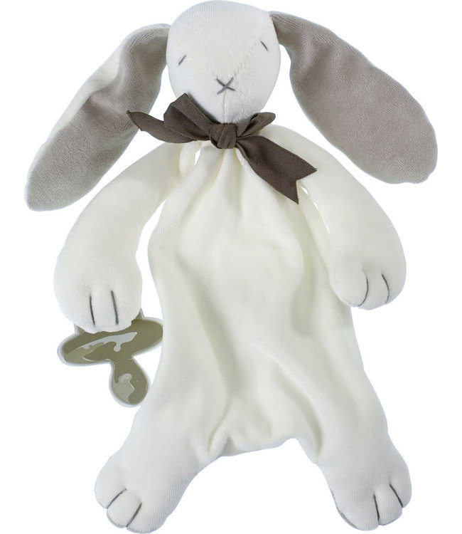 Cadeauset baby Maud n Lil wit/grijs - biologisch katoen