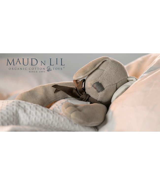 Comforter organic cotton - grey Puppy - 30 cm