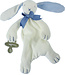 Maud-n-Lil Comforter Maud n Lil konijn wit-blauw bio katoen