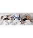 Comforter Maud n Lil konijn wit-blauw bio katoen
