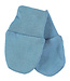 Baby mitts denim blue organic cotton