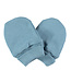 Baby mitts denim blue organic cotton