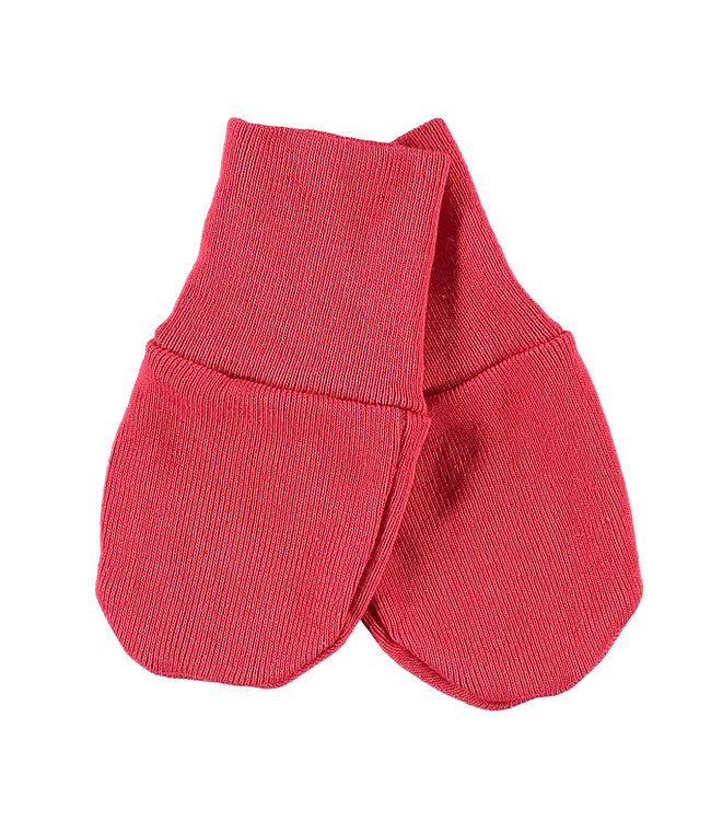 Baby mitts red - no scratch