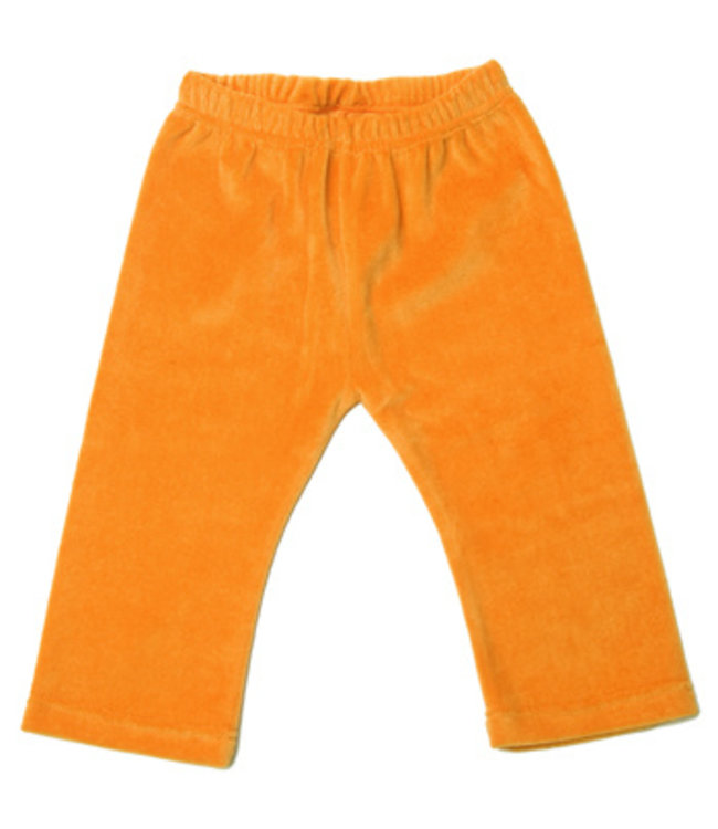 Baby trousers orange velour 74-80