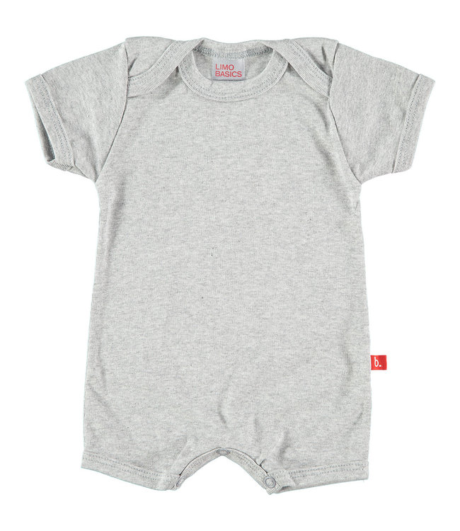 Summersuit / baby body organic cotton grey melee 74/80 cm