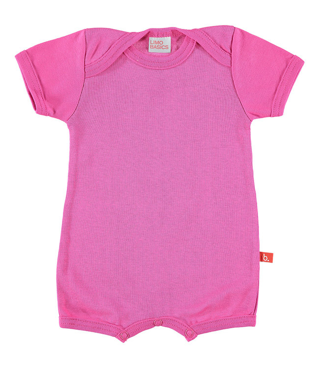 Summersuit / baby body organic cotton fuchsia 62-68