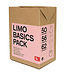 Limo basics Limobasics pack met roze trui, broek, slab en muts, mt 56
