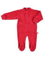 Limo basics Boxpakje pyjama biologisch velours rood 74-80 rood
