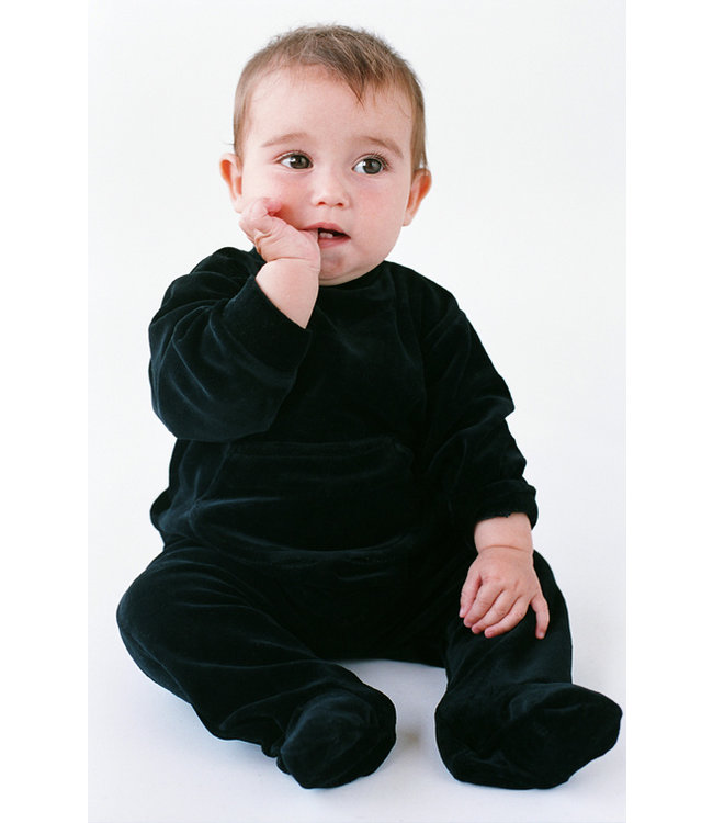 Boxpakje/ pyjama biologisch velours grijs 74-80 van Limo basics