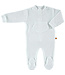 Baby playsuit white velour 62-68