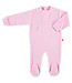 Baby playsuit pink organic velour 74-80 Limobasics