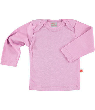Limo basics T shirt longsleeve organic rib cotton Vintage Pink 62-68