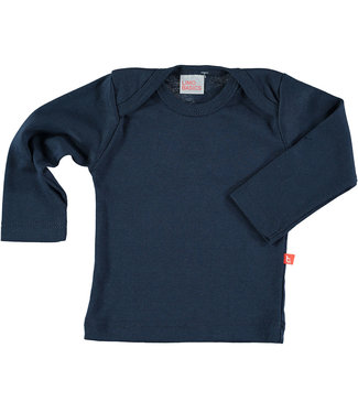 Limo basics T shirt longsleeve organic rib cotton navy blue 62-68