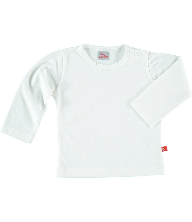 T shirt longsleeve white organic cotton 96-92