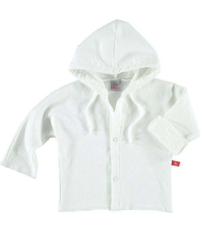 Baby jacket organic sweatshirt white 74/80