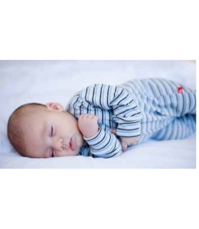 Pyjama grijs met voetjes bio katoen maat 46