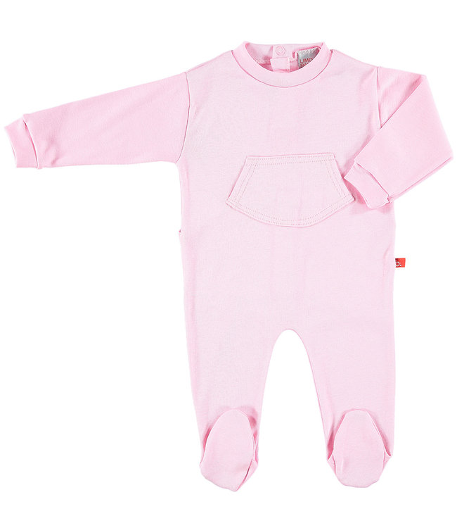 Baby body / pyjama suit pink organic cotton