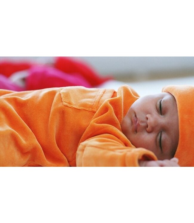 Baby sleeping bag velour olive green 0-4 months