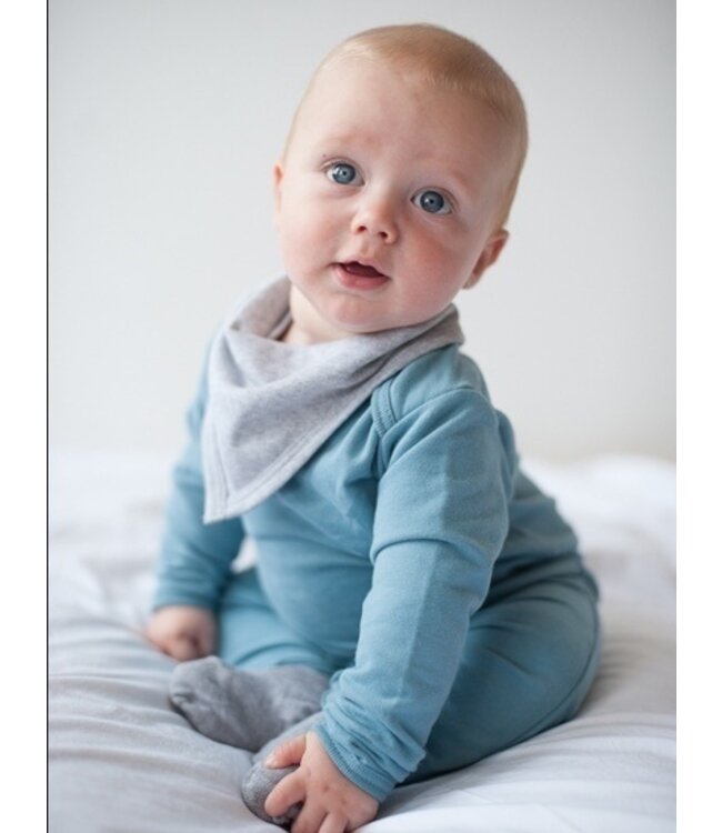 Dribble baby cloth/ bib bandana dark grey