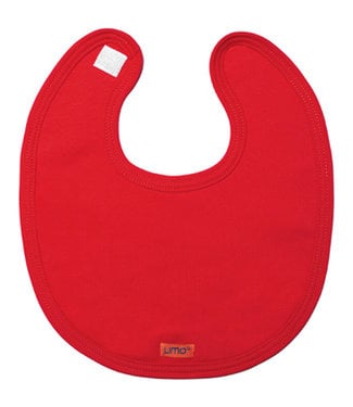 Limo basics Baby bib round organic cotton red 2-6 months