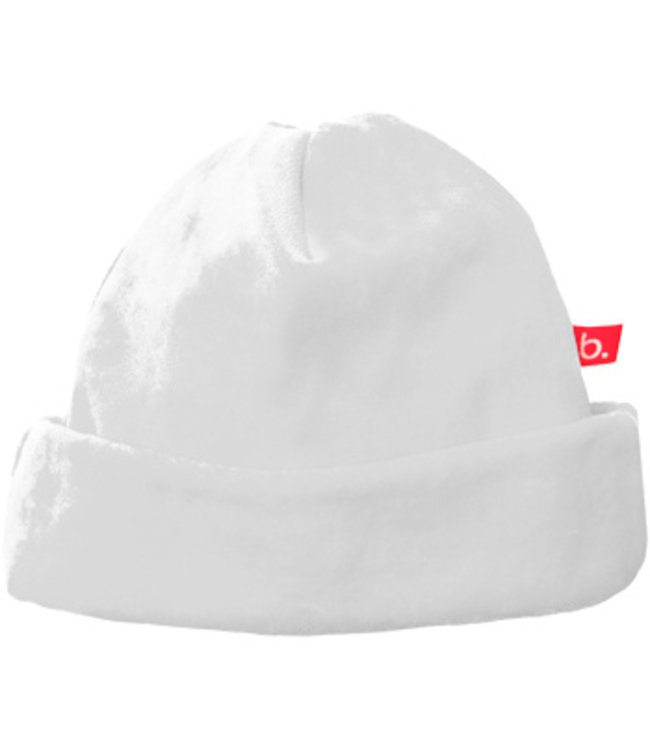 Baby hat velour 0-3 months white