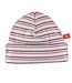 Baby hat pink stripes organic cotton