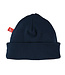 Baby hat organic cotton - dark blue 3-6 months