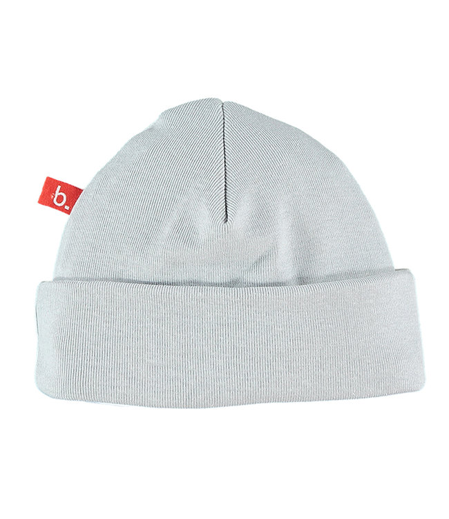 Baby hat organic cotton grey 0-3 months