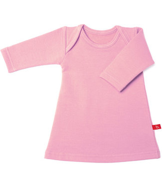 Limo basics Jurkje lange mouw  bio sweatstof roze 74-80