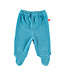 Baby trousers with feet velour denim blue 56
