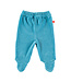 Limo basics Baby trousers with feet velour denim blue 56