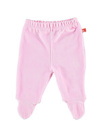 Limo basics Baby trousers with feet velour pink 62